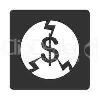 Financial Crash Icon from Commerce Buttons OverColor Set