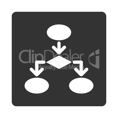 Flowchart Icon from Commerce Buttons OverColor Set