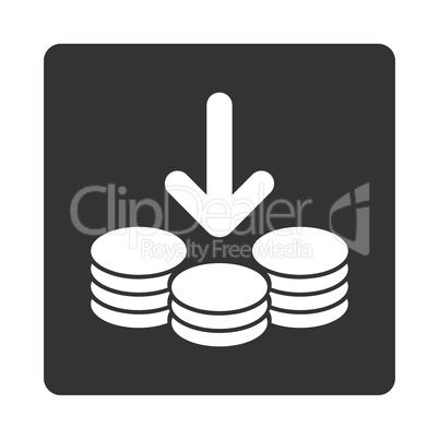 Income Icon from Commerce Buttons OverColor Set