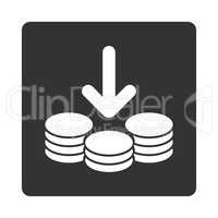 Income Icon from Commerce Buttons OverColor Set