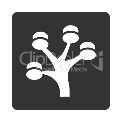 Money Tree Icon from Commerce Buttons OverColor Set