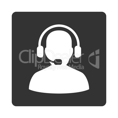 Receptionist Icon from Commerce Buttons OverColor Set