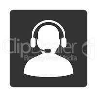 Receptionist Icon from Commerce Buttons OverColor Set