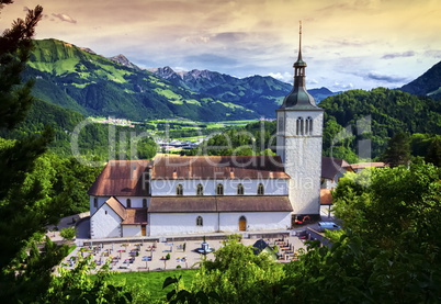 Saint-Theodule church, Gruyeres, Switzerland