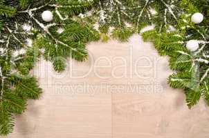 Christmas background with twigs