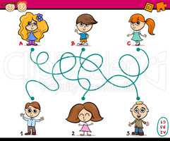 paths or maze educational game