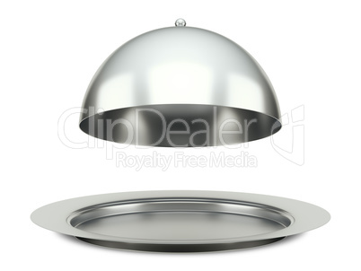 dining silver cloche platter