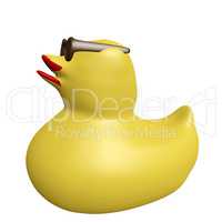 Squeaker duck with sunglasses