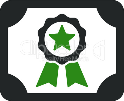 certificate--Bicolor Green-Gray.eps