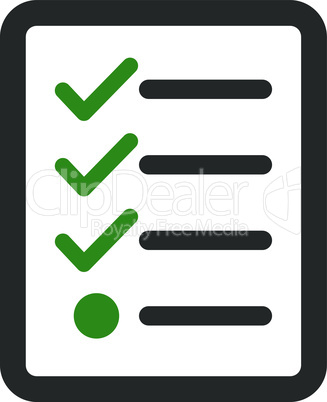 checklist--Bicolor Green-Gray.eps