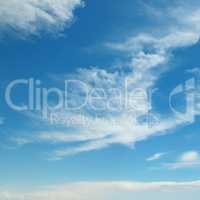 clouds in the blue sky