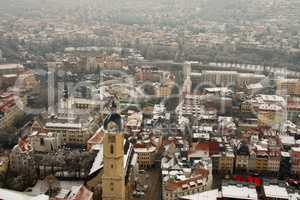 Innenstadt von Jena mit Büroturm