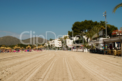 Strand von Alcudia auf Mallorca
