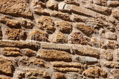 Mauer, grob, Sandstein, Steine, Textur, Hintergrund,