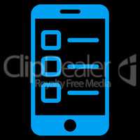 Mobile test icon from Business Bicolor Set