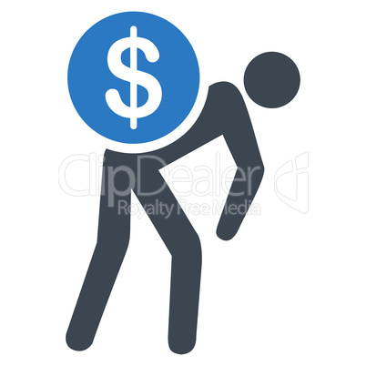 Money courier icon from Business Bicolor Set