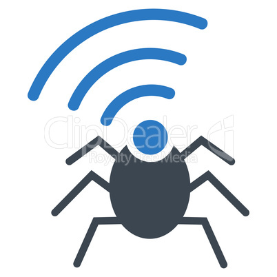 Radio spy bug icon from Business Bicolor Set