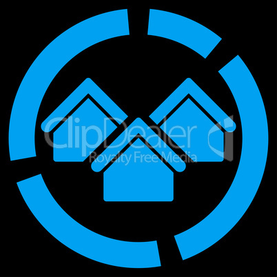 Realty diagram icon from Business Bicolor Set