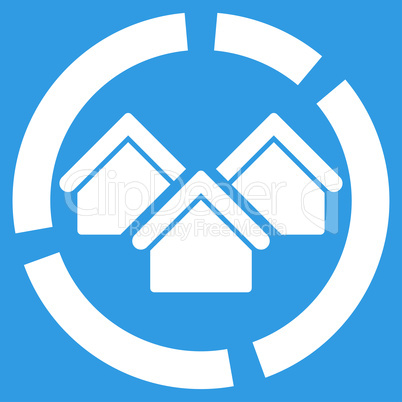 Realty diagram icon from Business Bicolor Set