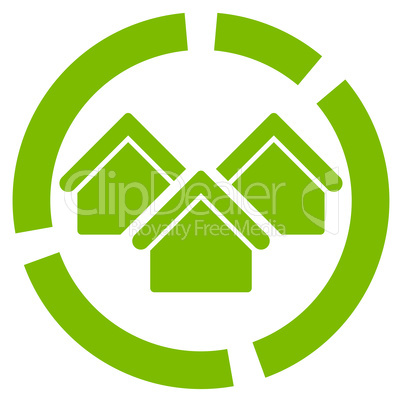 Realty diagram icon from Business Bicolor Set