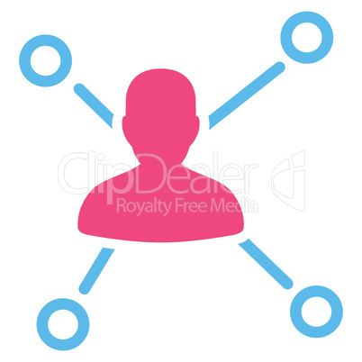 Relations icon from Business Bicolor Set