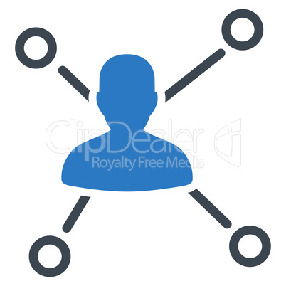 Relations icon from Business Bicolor Set