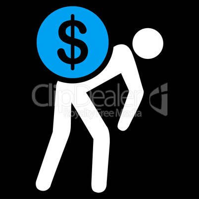 Money courier icon