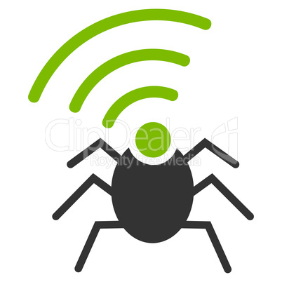 Radio spy bug icon