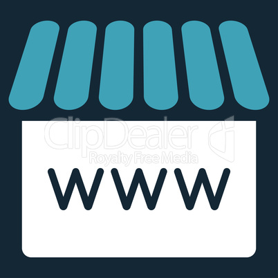 Webstore icon from Business Bicolor Set
