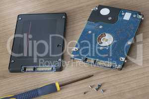 Changing HDD by SSD