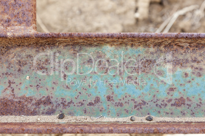 Abstract Aged Iron Beam Background