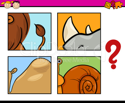 animal puzzle preschool game