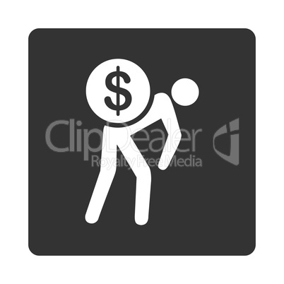 Money courier icon