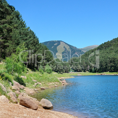 mountain lake in the Pyrenees (Andorra)