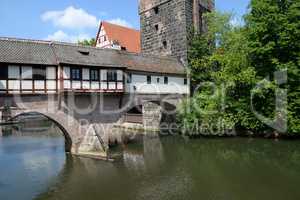 Henkersteg und Wasserturm in Nürnberg