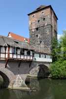 Henkersteg und Wasserturm in Nürnberg