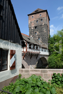 Henkersteg und Wasserturm in Nürnberg