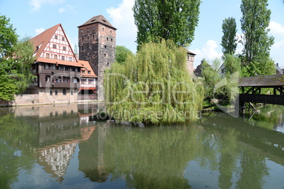 Weinstadl und Wasserturm in Nürnberg