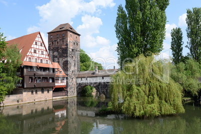 Weinstadl und Wasserturm in Nürnberg