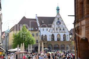 Marktplatz und Rathaus in Amberg