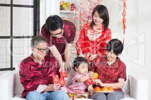 Chinese New Year giving red packets