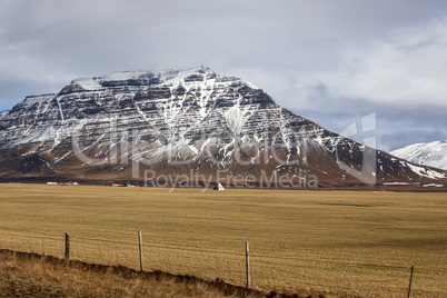 Volcanic landscape on the Snaefellsnes peninsula in Iceland