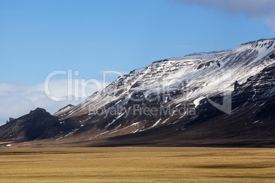 Volcanic landscape on the Snaefellsnes peninsula in Iceland