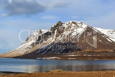 Volcanic landscape on the Snaefellsnes peninsula in Iceland