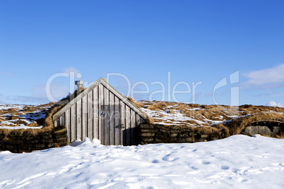 Tiny hut in Iceland