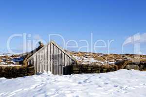 Tiny hut in Iceland