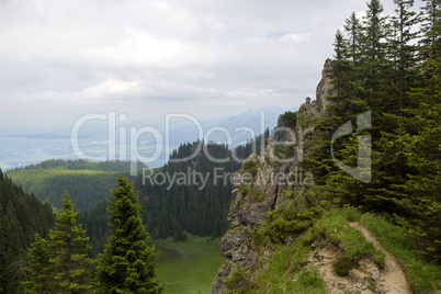 Mountain panorama in Bavaria, Germany