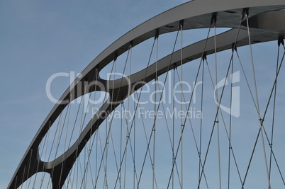 Osthafenbrücke in Frankfurt