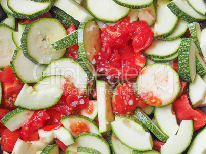 Zucchini with tomato