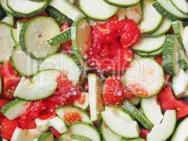 Zucchini with tomato